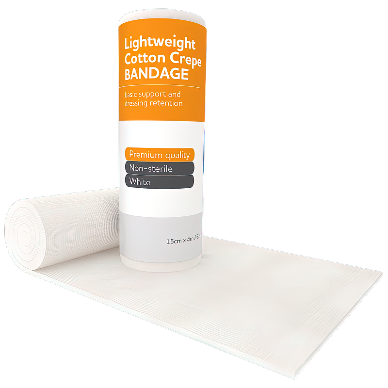 Aerocrepe Light Cotton Crepe Bandage 15cm x 4m - Pack of 12 - Product showcase image 1 at LFA First Response