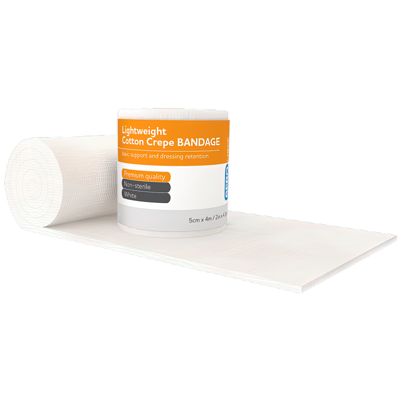 Aerocrepe Light Cotton Crepe Bandage 5cm x 4m Individual - Product showcase image 1 at LFA First Response