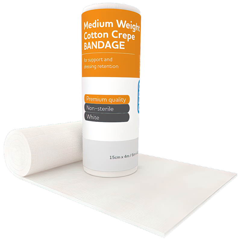 Aerocrepe Medium Cotton Crepe Bandage 15cm x 4m Individual - Product showcase image 1 at LFA First Response