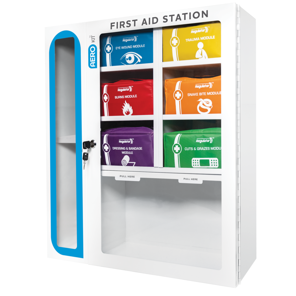 First Aid Station with 6 Modules - Product showcase image 1 at LFA First Response