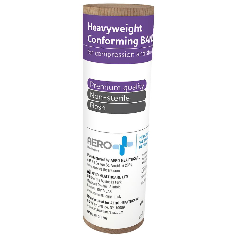 Aeroform Heavy Weight Conforming Bandage 15cm x 4m Individual - Product showcase image 1 at LFA First Response