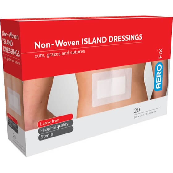 Aerofix Island Dressing 9 x 15cm Box 20 - Product showcase image 1 at LFA First Response
