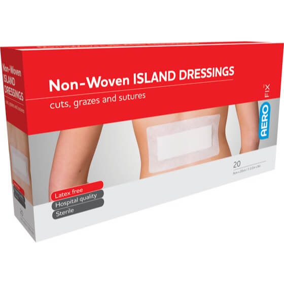 Aerofix Island Dressing 9 x 20cm Box 20 - Product showcase image 1 at LFA First Response