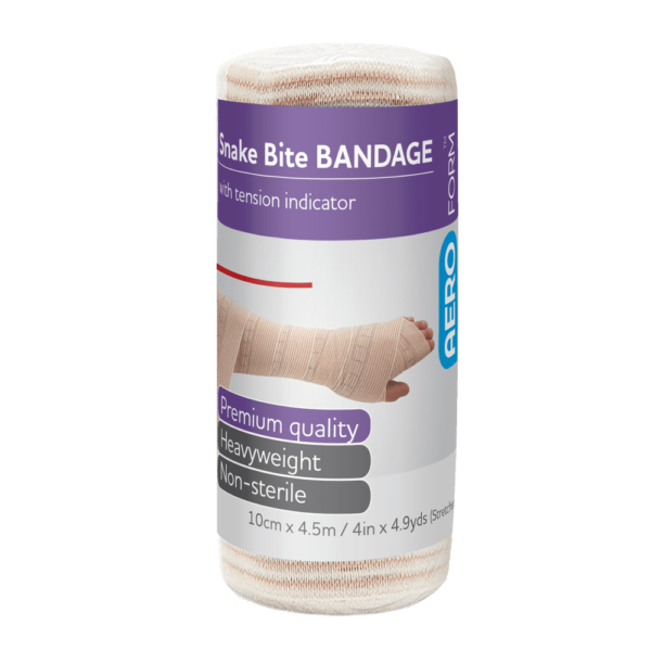 Snake Bite Bandage 10cm x 4.5m Individual - Product showcase image 1 at LFA First Response