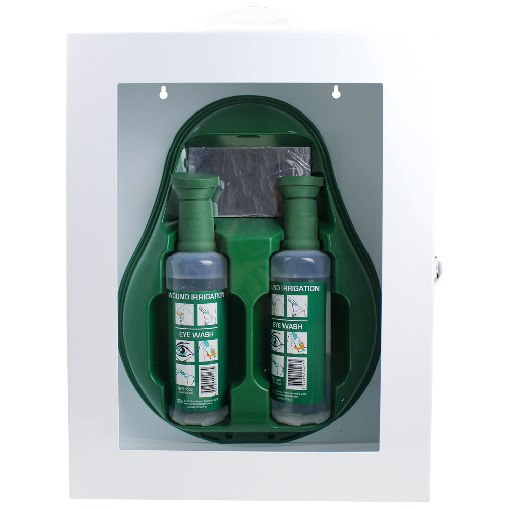 Eyewash Station in Metal Cabinet - Product showcase image 1 at LFA First Response