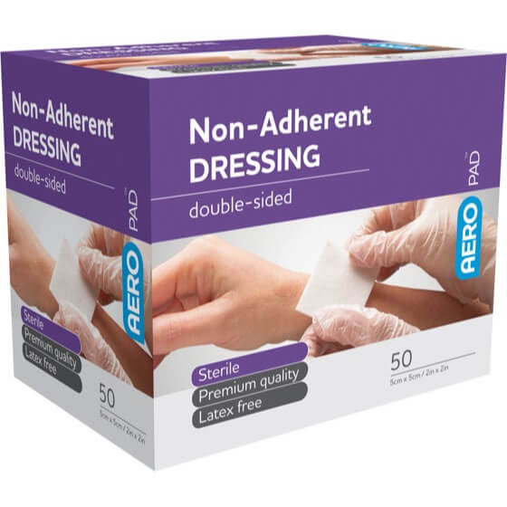 Aeropad Non Adherent Dressing 5 x 5cm Individual - Product showcase image 1 at LFA First Response
