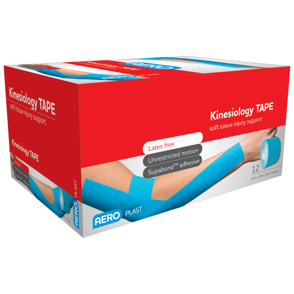 Kinesiology Tape 50mm x 5m - Single Roll - Product showcase image 1 at LFA First Response