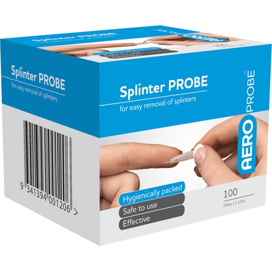 Aeroprobe Splinter Probes Box 100 - Product showcase image 1 at LFA First Response