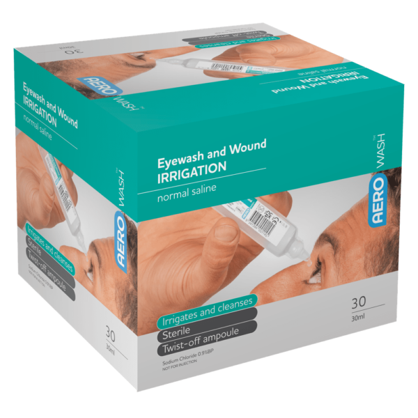 30ml Eye Wash - Carton of 180 Ampoules - Product showcase image 1 at LFA First Response