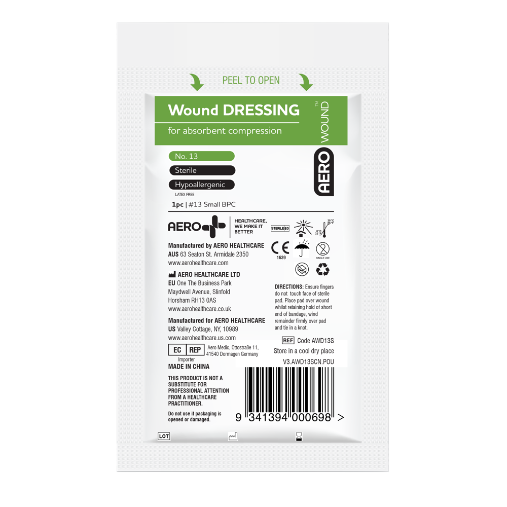 Aerowound Wound Dressing 8 x 10cm Individual - Product showcase image 1 at LFA First Response