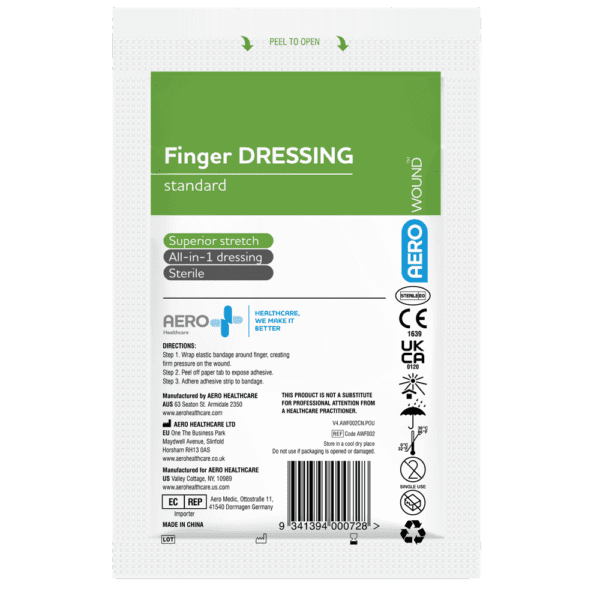 Aerowound Finger Dressing 4.5 x 4.5 Individual - Product showcase image 1 at LFA First Response