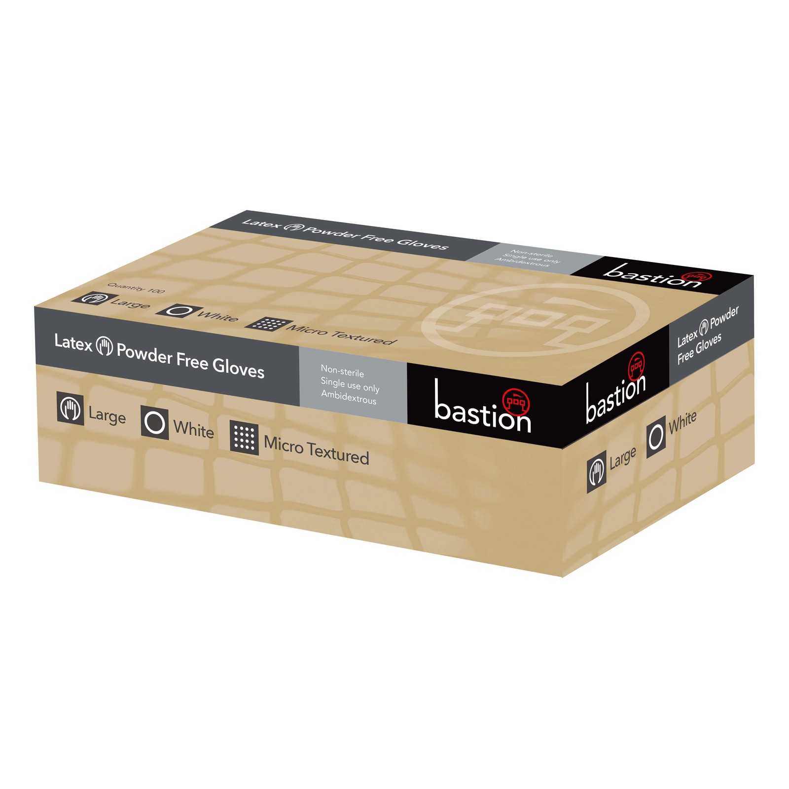 Latex Powder Free White Gloves - XS - Box of 100 - Product showcase image 1 at LFA First Response