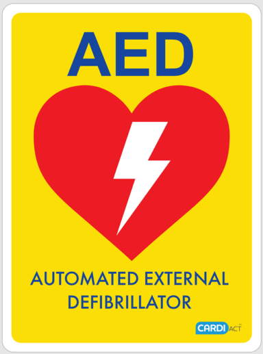 AED Poly Sign 300 x 225mm - Product image at LFA First Response