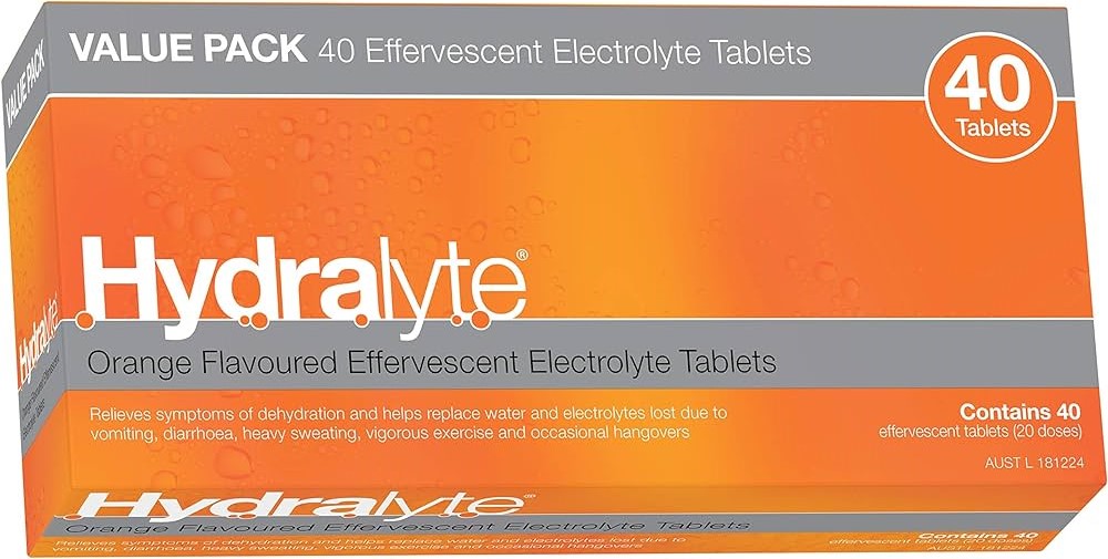 Hydralyte Effervescent Orange Tablets - 40 Pack - Product showcase image 1 at LFA First Response
