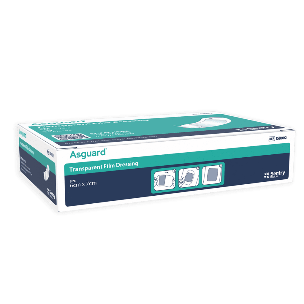 AsGUARD® Clear Film Dressing 6cm x 7cm - 50 Pack - Product showcase image 1 at LFA First Response