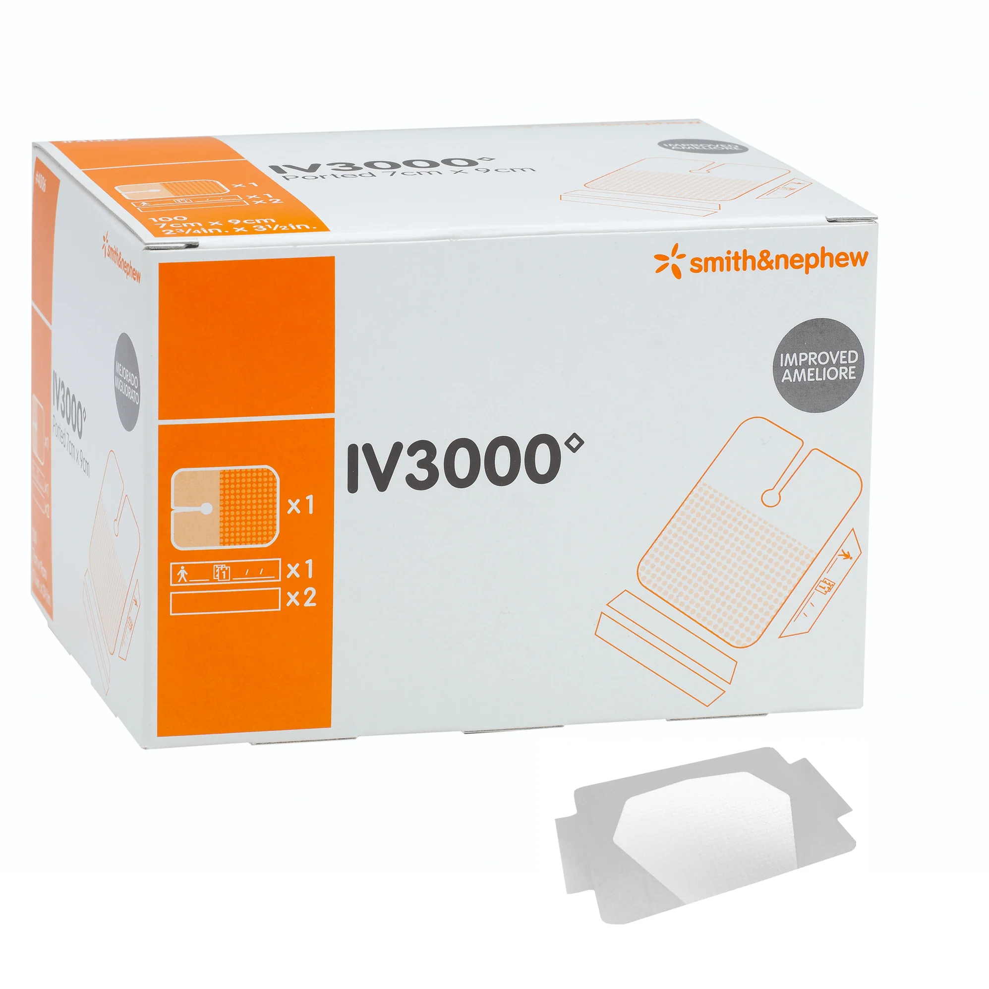 IV3000 Cannular Dressing 10 x 12cm - Box of 50 - Product showcase image 1 at LFA First Response