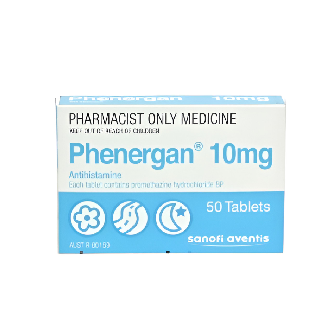 Phenergan 10mg Tab - Pkt 50 - Product showcase image 1 at LFA First Response