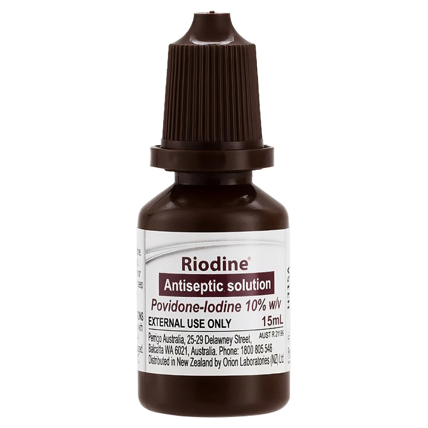 Povidone Iodine - 15ml Bottle - Product showcase image 1 at LFA First Response