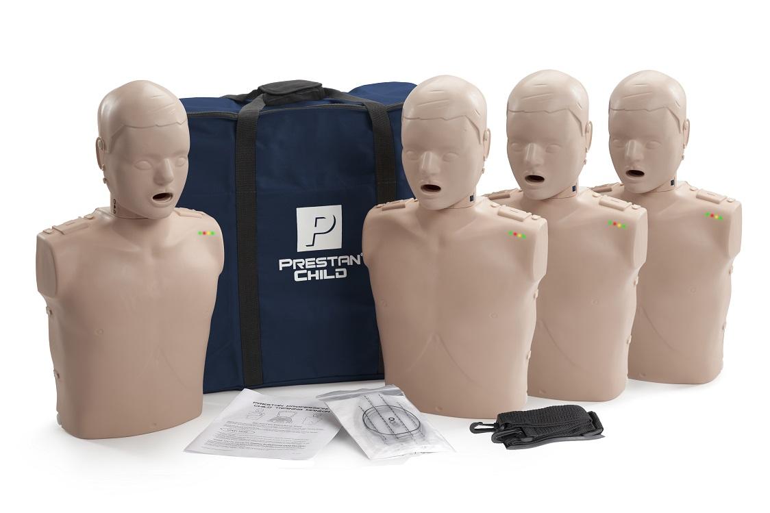 Prestan Professional Child CPR-AED Training Manikin 4 Pack - Product showcase image 1 at LFA First Response