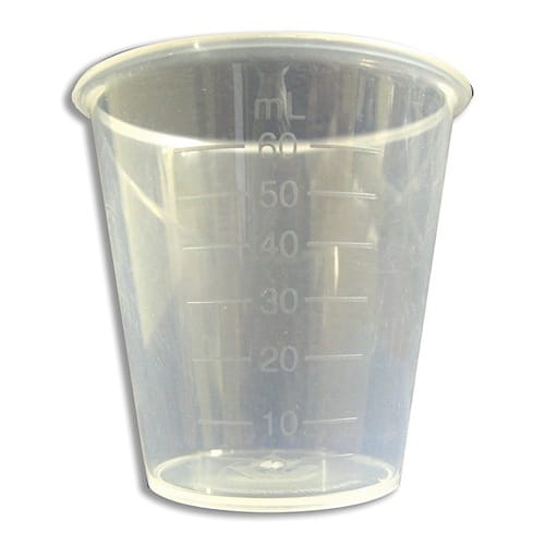 Plastic Portion Cup 60mL - Product showcase image 1 at LFA First Response