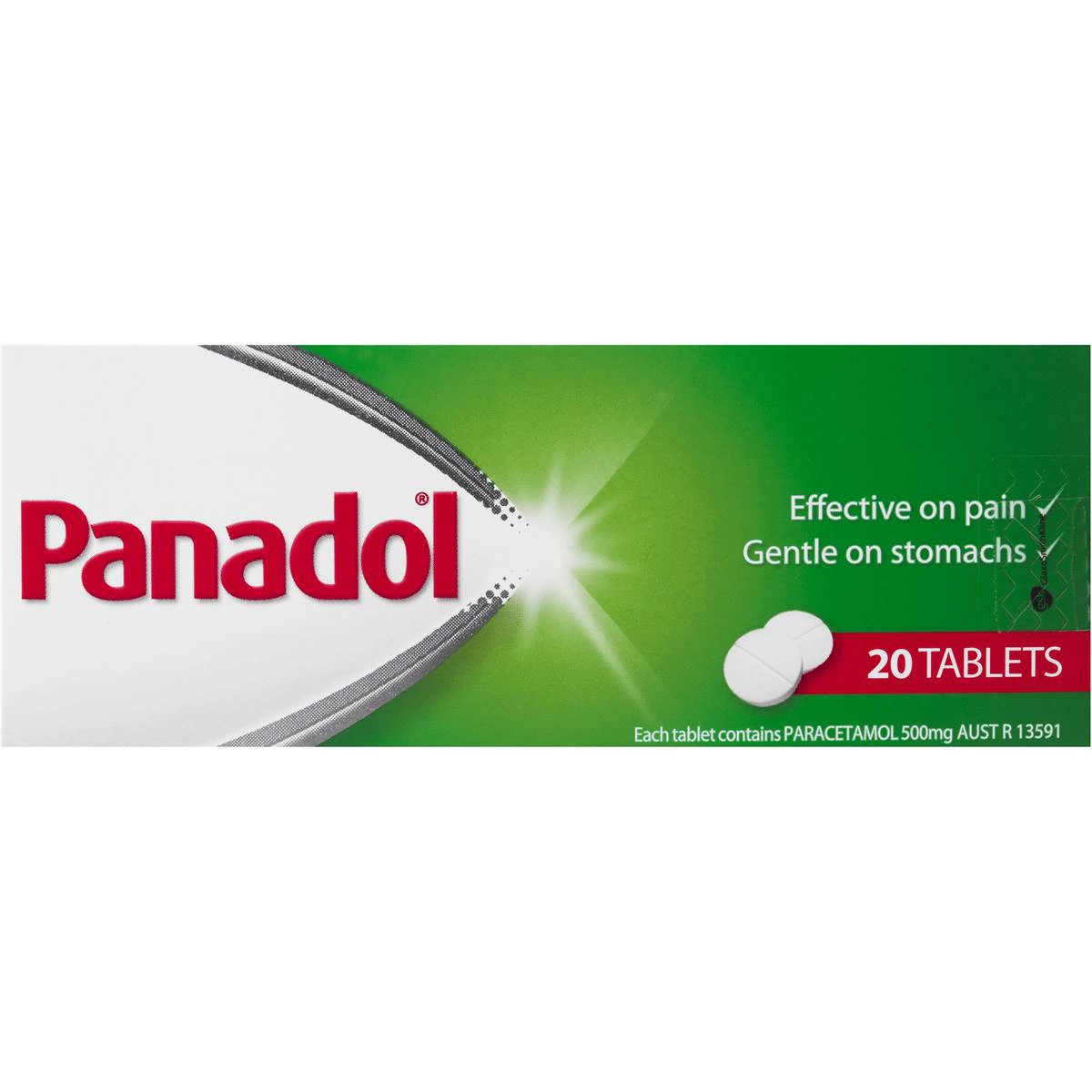Panadol Tablets - Box of 20 - Product showcase image 1 at LFA First Response