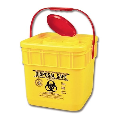 Sharps Disposal Container 10L - Product showcase image 1 at LFA First Response